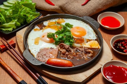 Eggs and Dry Meat Tajine